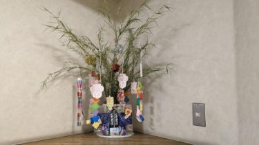 ちょっと早い七夕のお飾りをしました